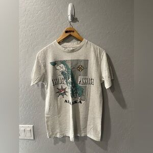 Vintage Inside Passage Alaska Coastline‎ SS Shirt Small